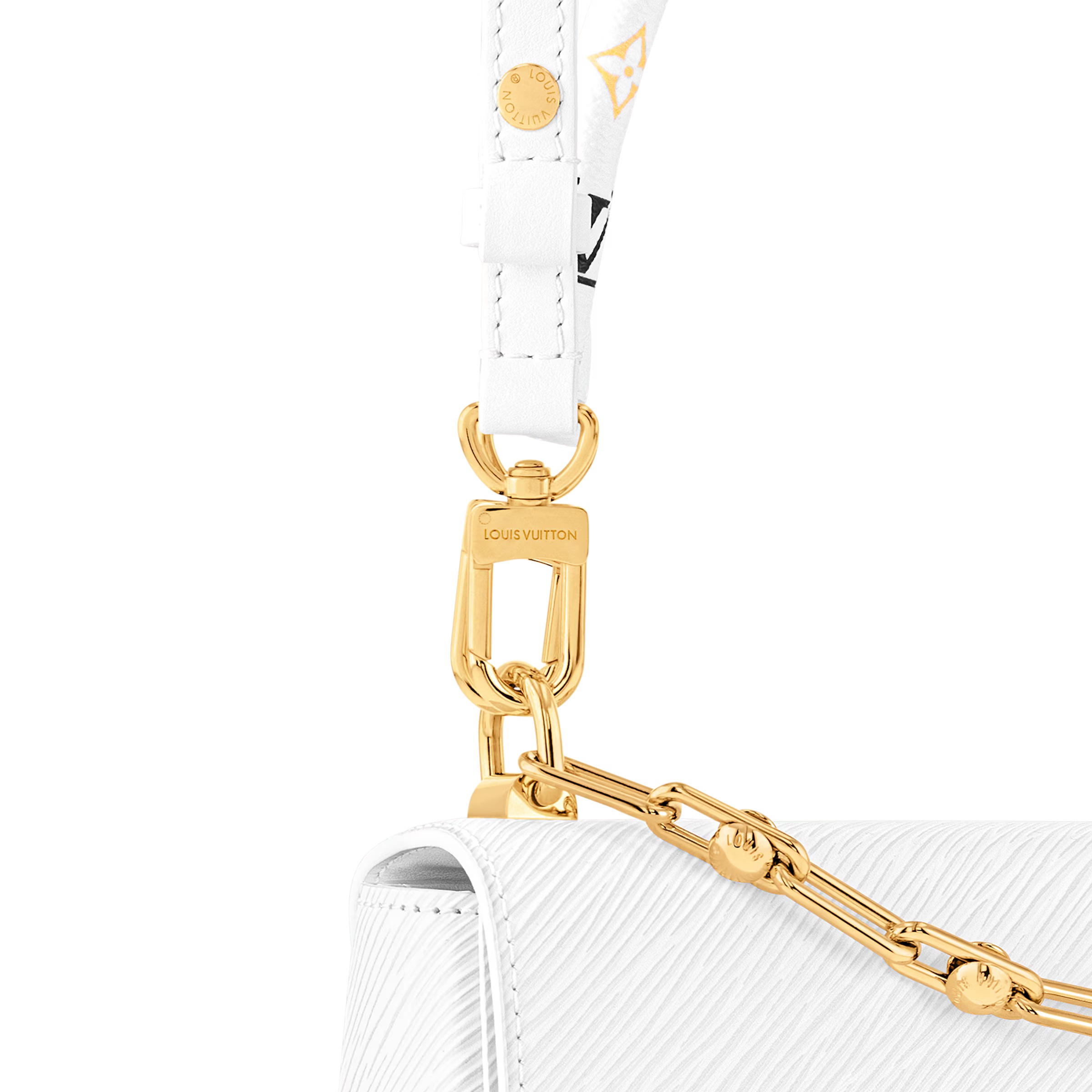 Túi Louis Vuitton LV x TM Twist MM Slim White 1